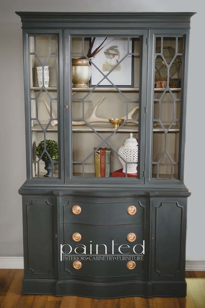 China Cabinet Painted In Annie Sloan, How Can I Paint My China Cabinet Without Sanding