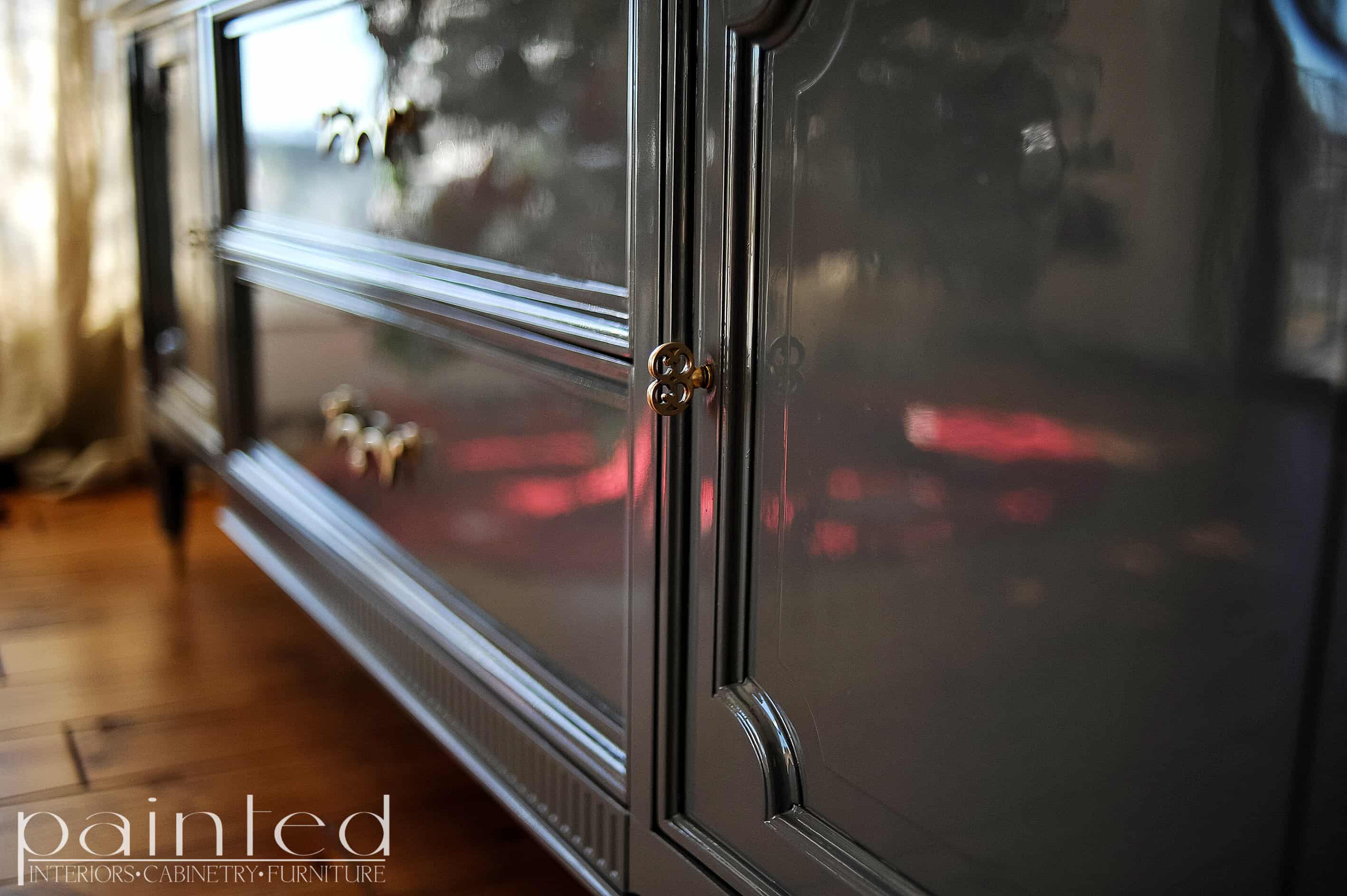 American of Martinsville Console in Kendall Charcoal