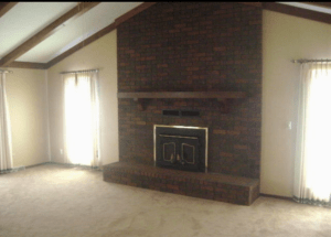 How to paint a brick fireplace!