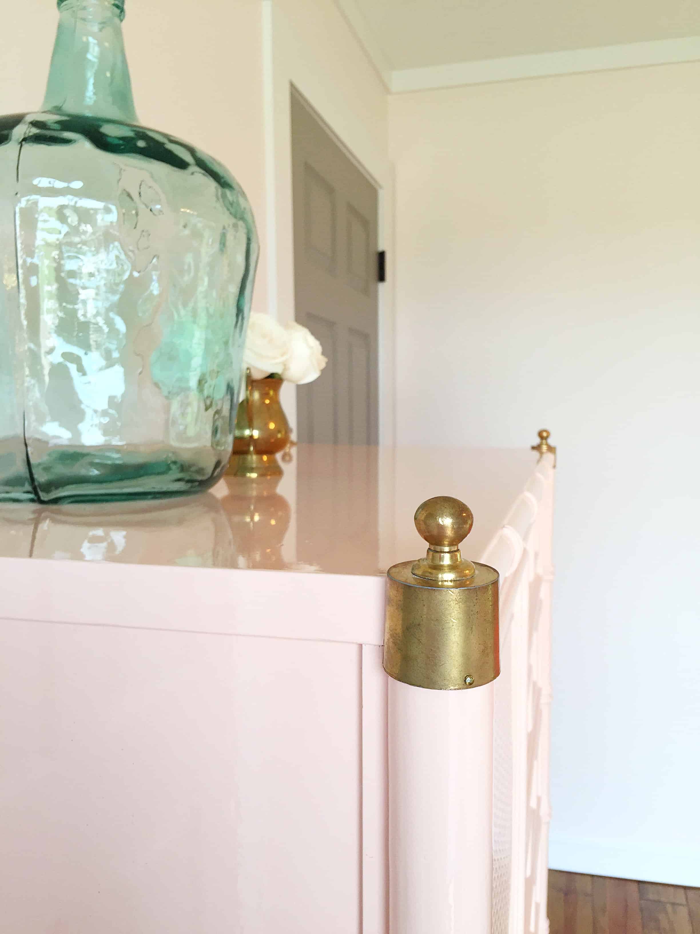 Stanley Faux Bamboo Tallboy painted in Fine Paints of