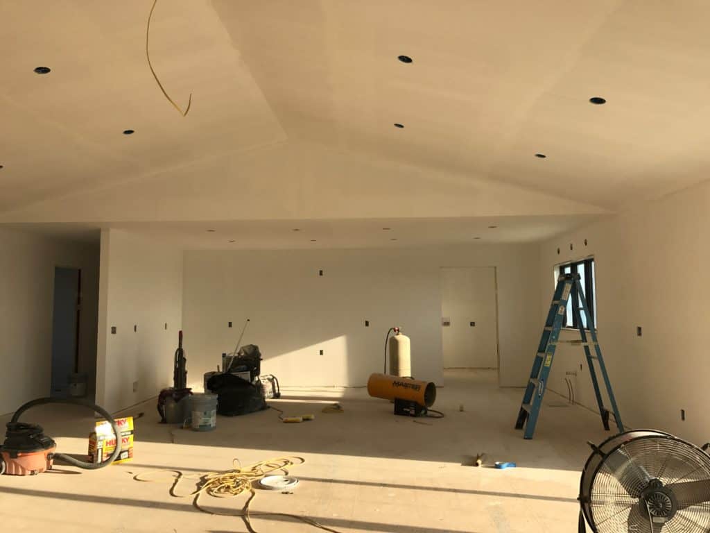 Sheetrock finishing