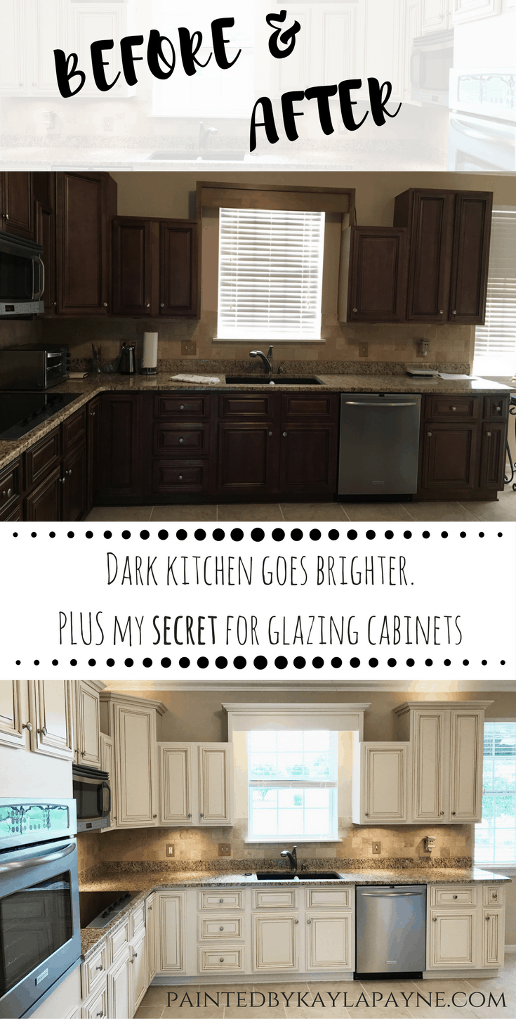 Kitchen Cabinets, How To Put Black Glaze On Cabinets