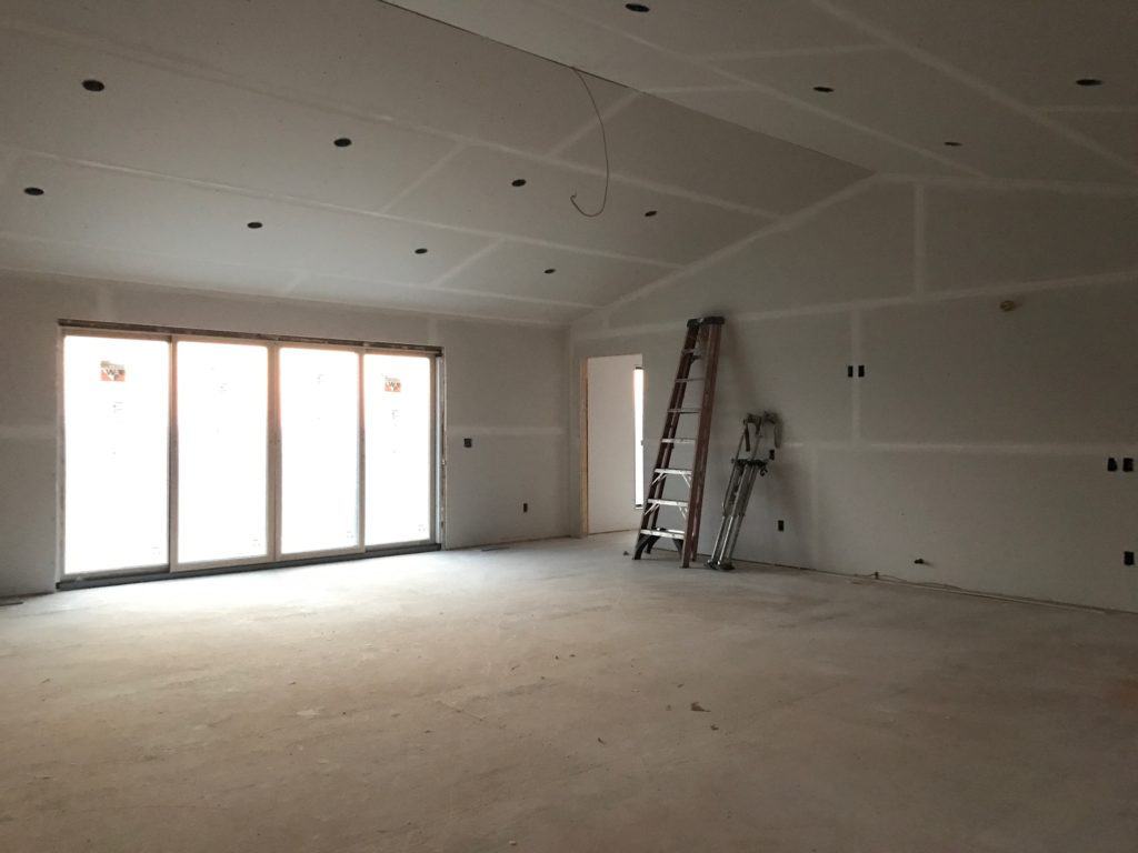 Sheetrock installation 