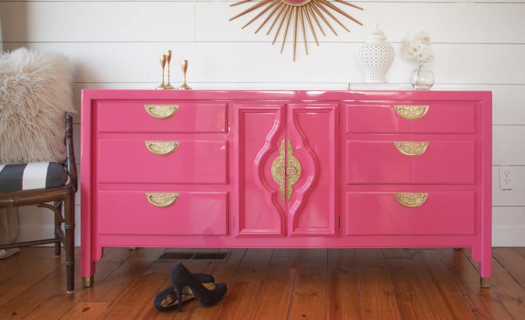 Dresser with Green Lacquer Finish