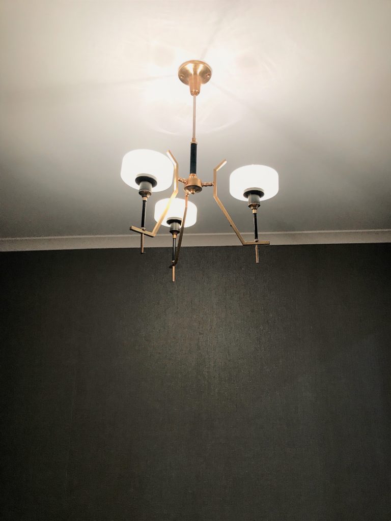 Vintage Mid Century Modern Chandelier 