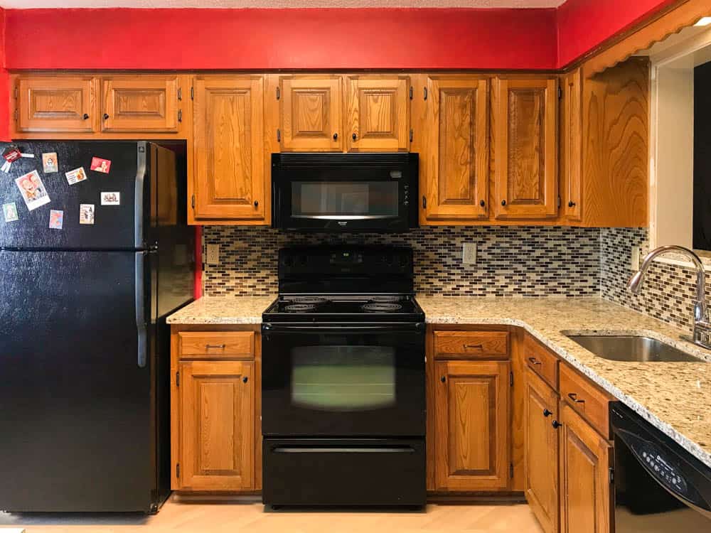 Outdated Oak Cabinets Get A Fresh Look Painted By Kayla Payne