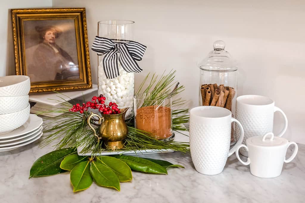 Hot chocolate station!