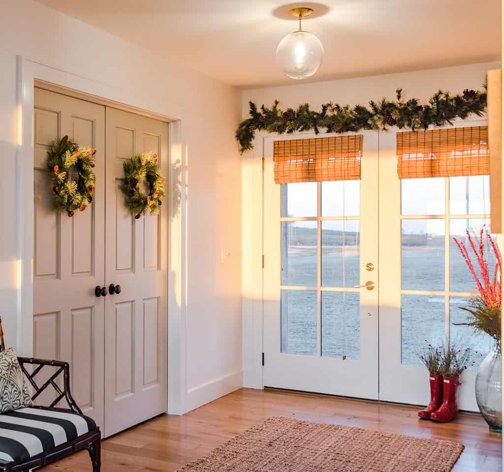 Simple Christmas foyer