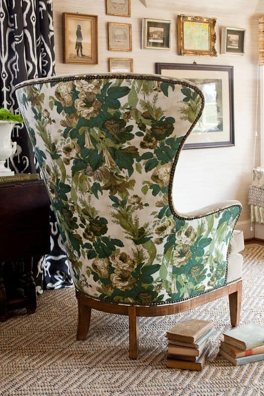 Lauren Liess can absolutely do no wrong! This bold floral print chair is utterly amazing!