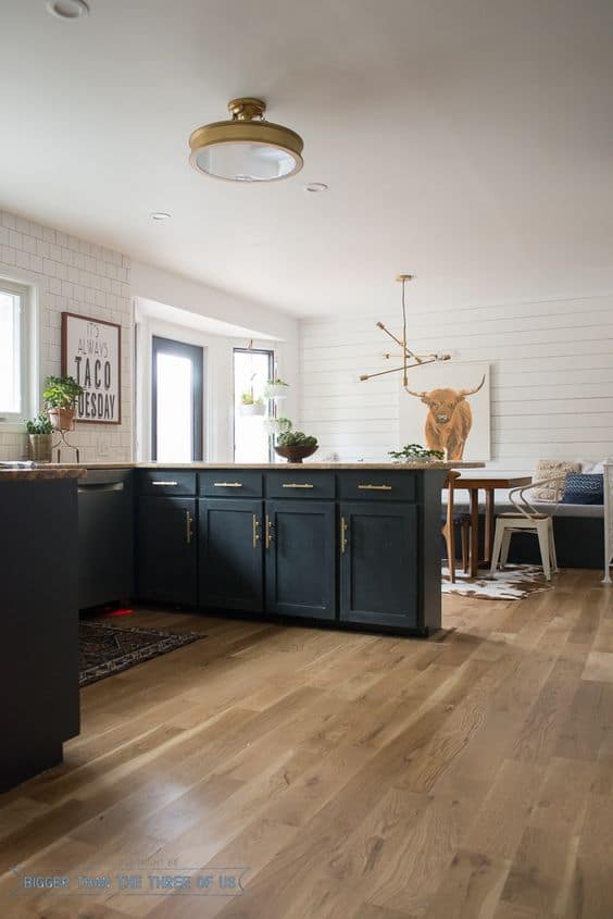 Lighter wood floors on trend for 2018!