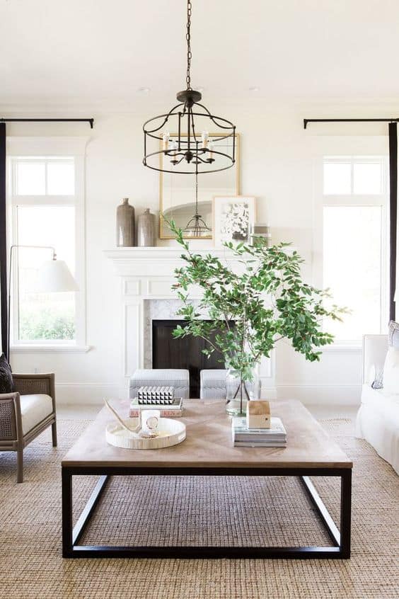 Simply decorated living room is a breath of fresh air!