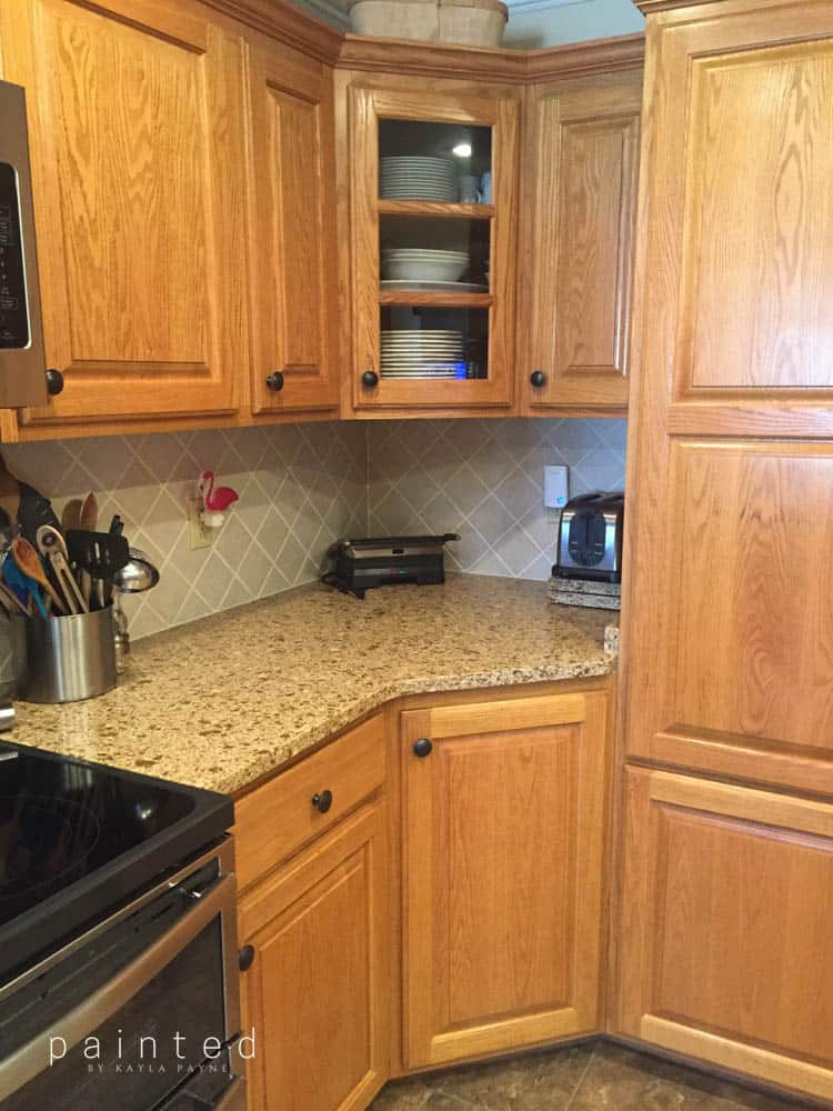 Bye Bye Honey Oak Cabinets, Hello Brighter Kitchen!