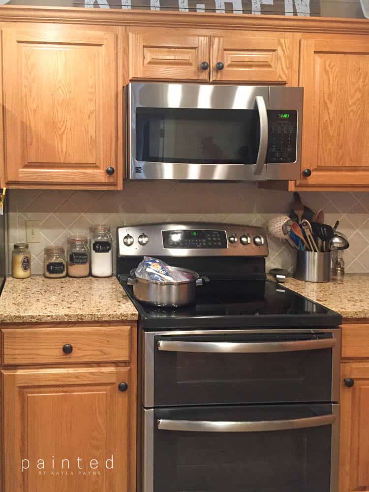 Bye Bye Honey Oak Kitchen Cabinets, Hello Brighter Kitchen!