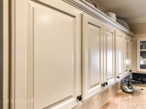 Oak cabinets after paint!