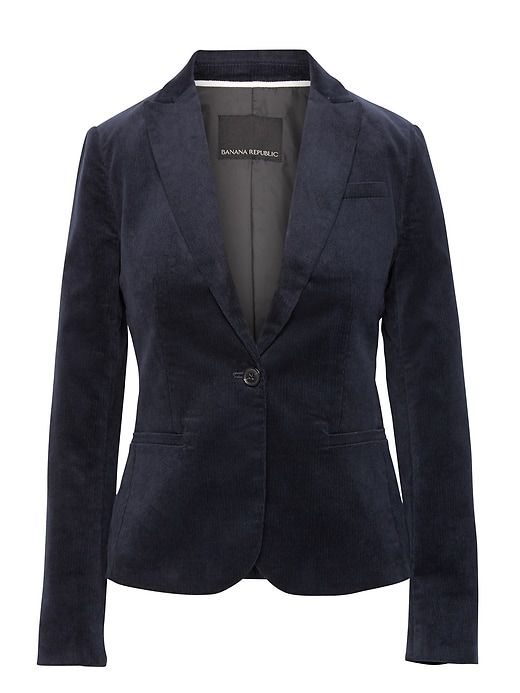 Navy Corduroy blazer, fall wardrobe must have, blue blazer, womens navy jacket