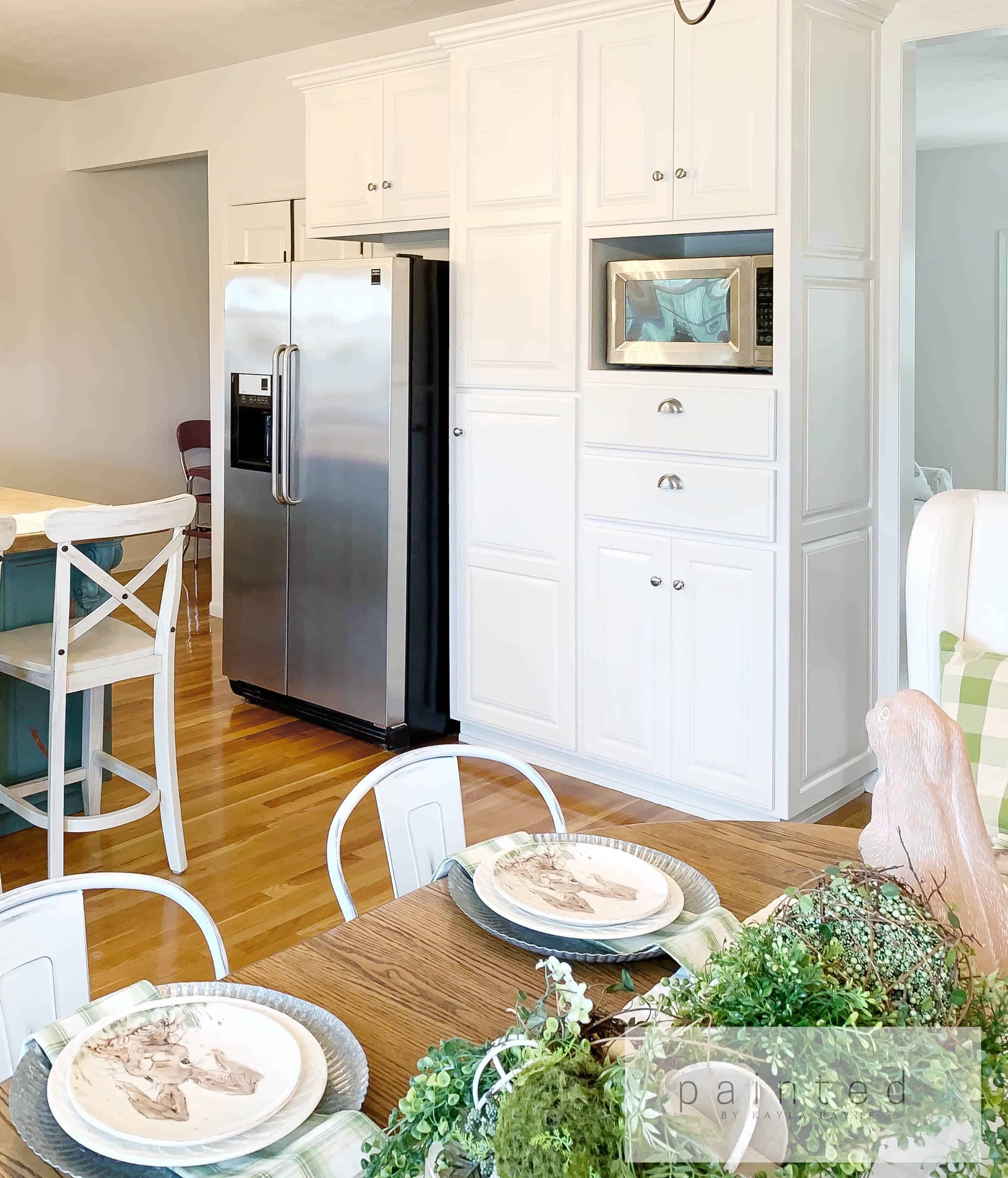 From Oak To Alabaster - Kitchen Cabinet Facelift - Painted ...