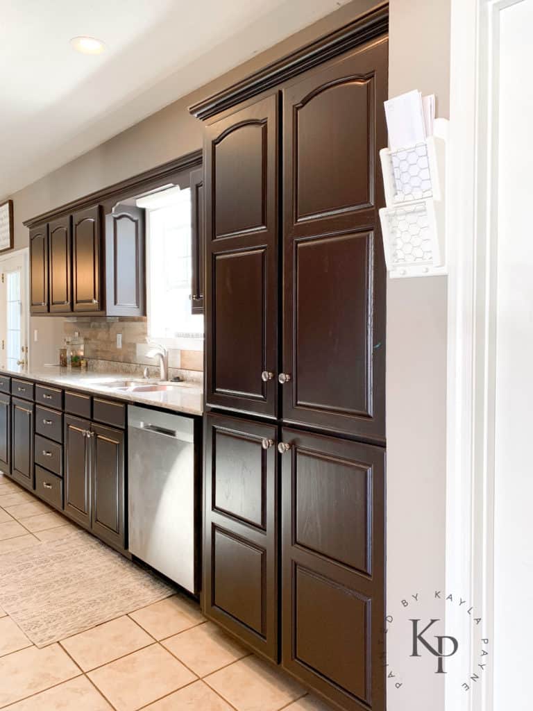 Espresso Kitchen Cabinets In 'General Finishes' Dark Chocolate