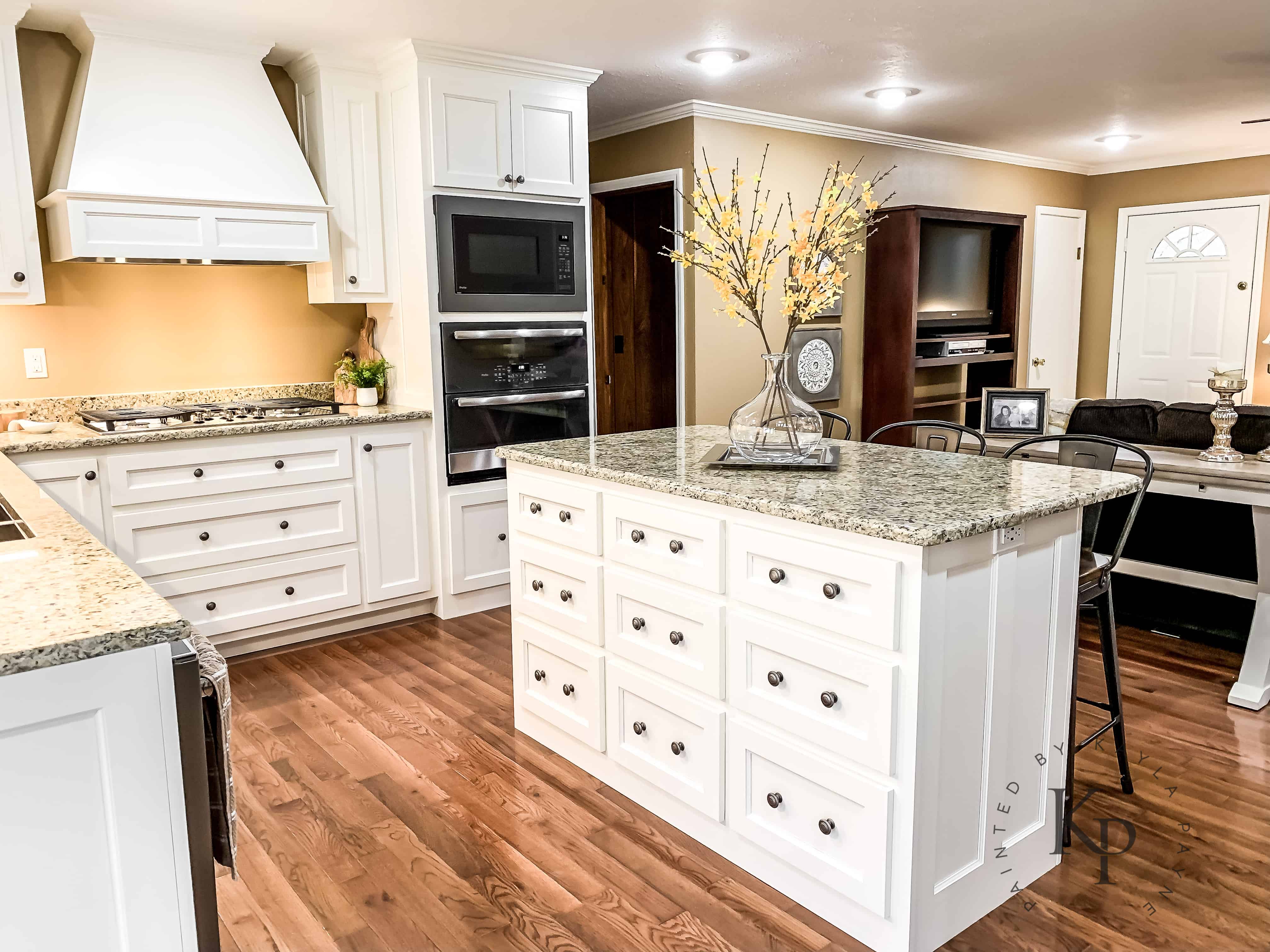 Kitchen Cabinets In Sherwin Williams Dover White Painted By