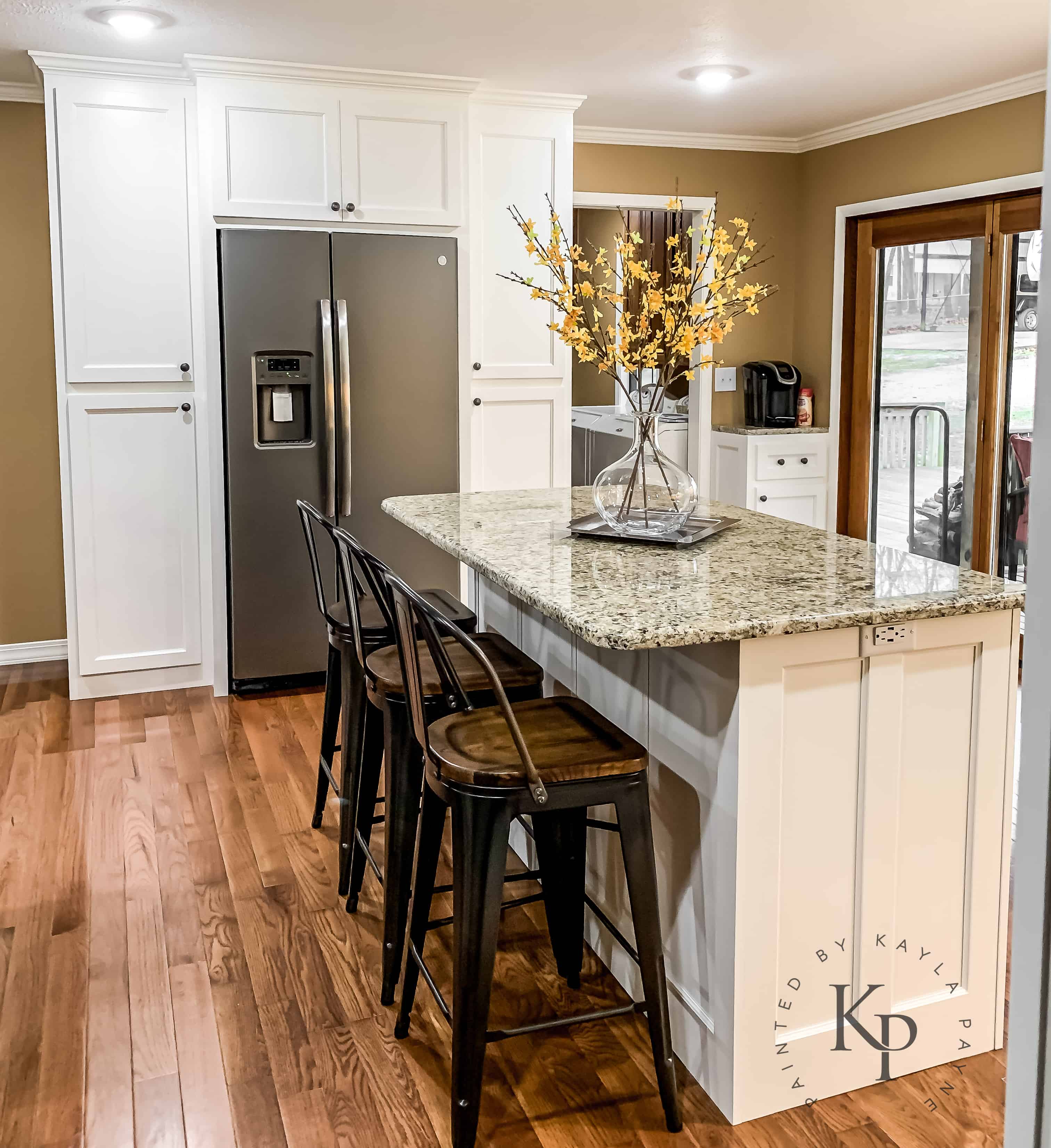 Kitchen Cabinets In Sherwin Williams Dover White Painted By