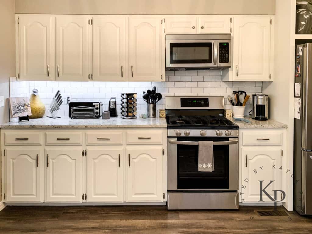 Kitchen Cabinets In Alabaster Painted By Kayla Payne