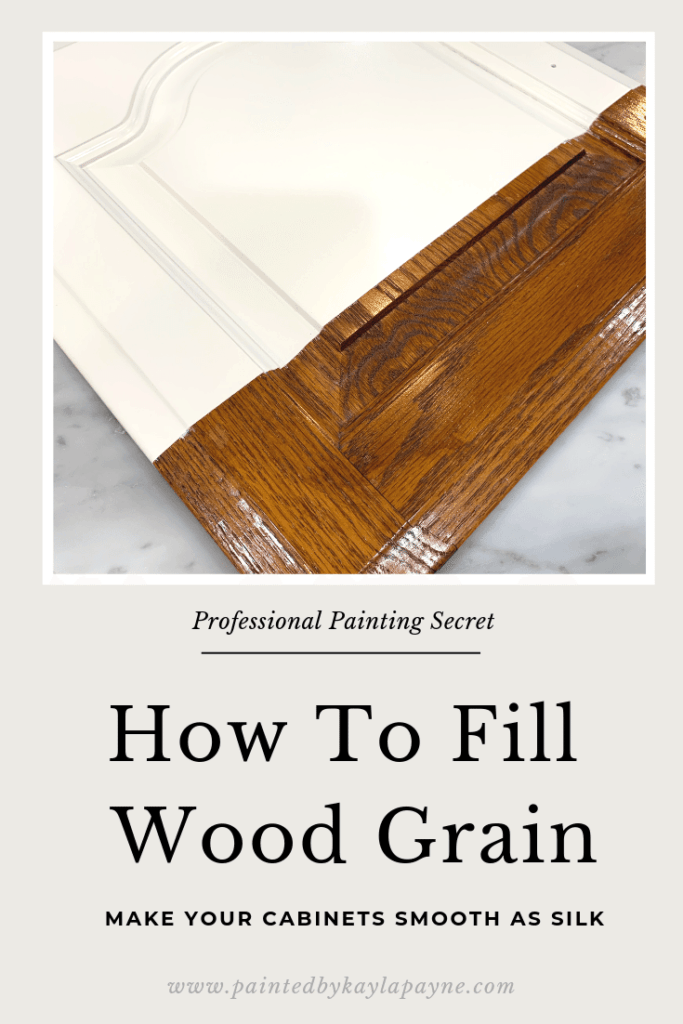 Learn How To Use Wood Grain Filler, How To Paint Kitchen Cabinets With Wood Grain