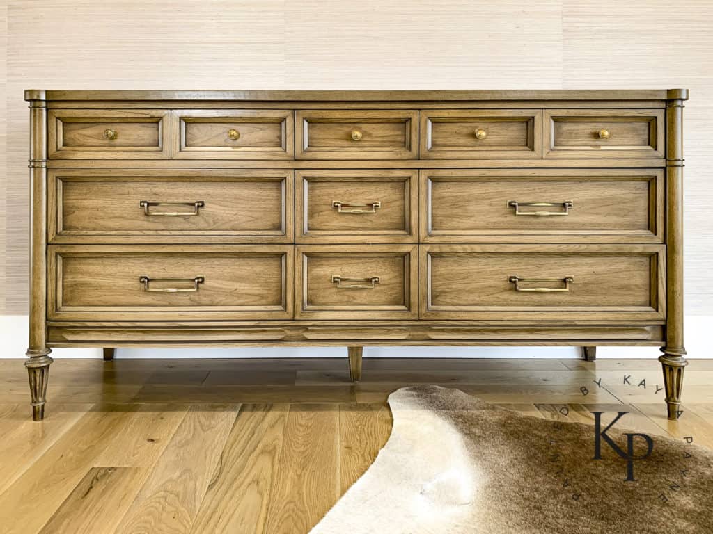 white of mebane furniture, triple dresser, vintage triple dresser, painting furniture with car paint, can you use car paint on wood, how to use car paint on furniture