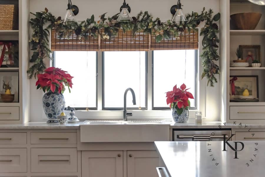 Holiday Home Tour - Living Room & Kitchen - Painted by Kayla Payne