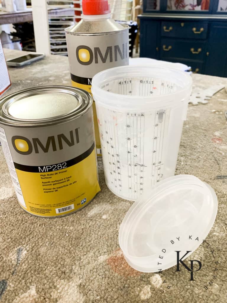 auto primer on wood, automotive primer on furniture, can you use car primer for wood, omni 2k primer on wood, ppg omni mp282