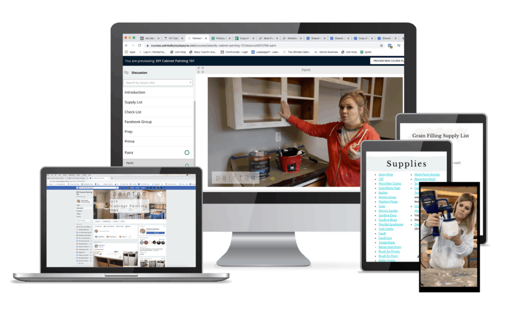 The DIY Cabinet Painting 101 eCourse