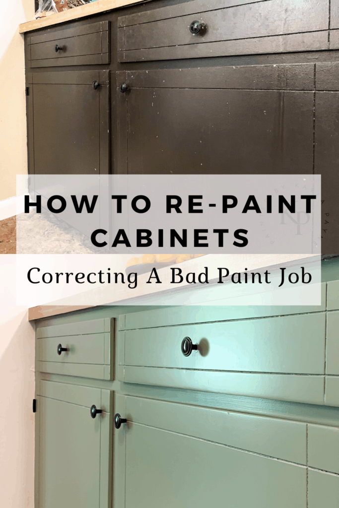 how to re-paint kitchen cabinets