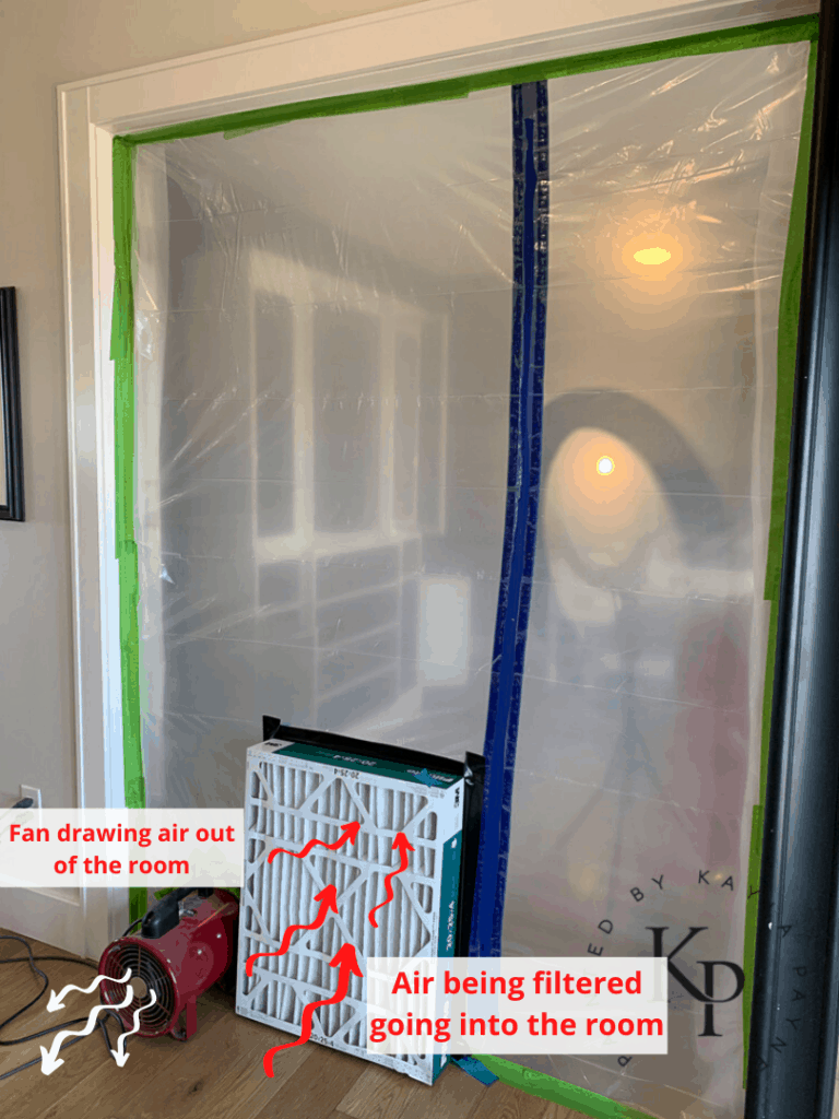 how to make a temporary paint booth in your house