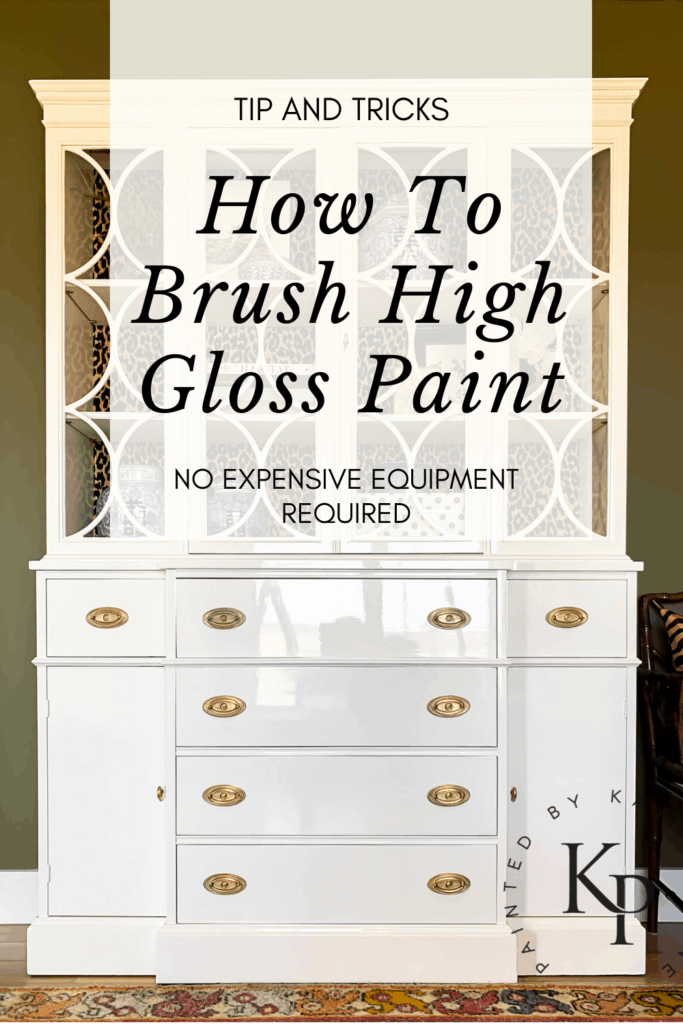 How to brush high gloss paint on furniture