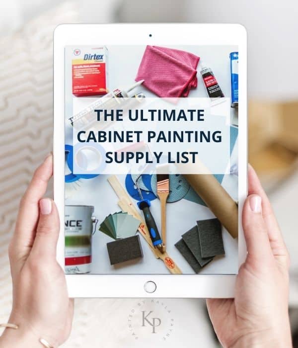 cabinet paint supply list