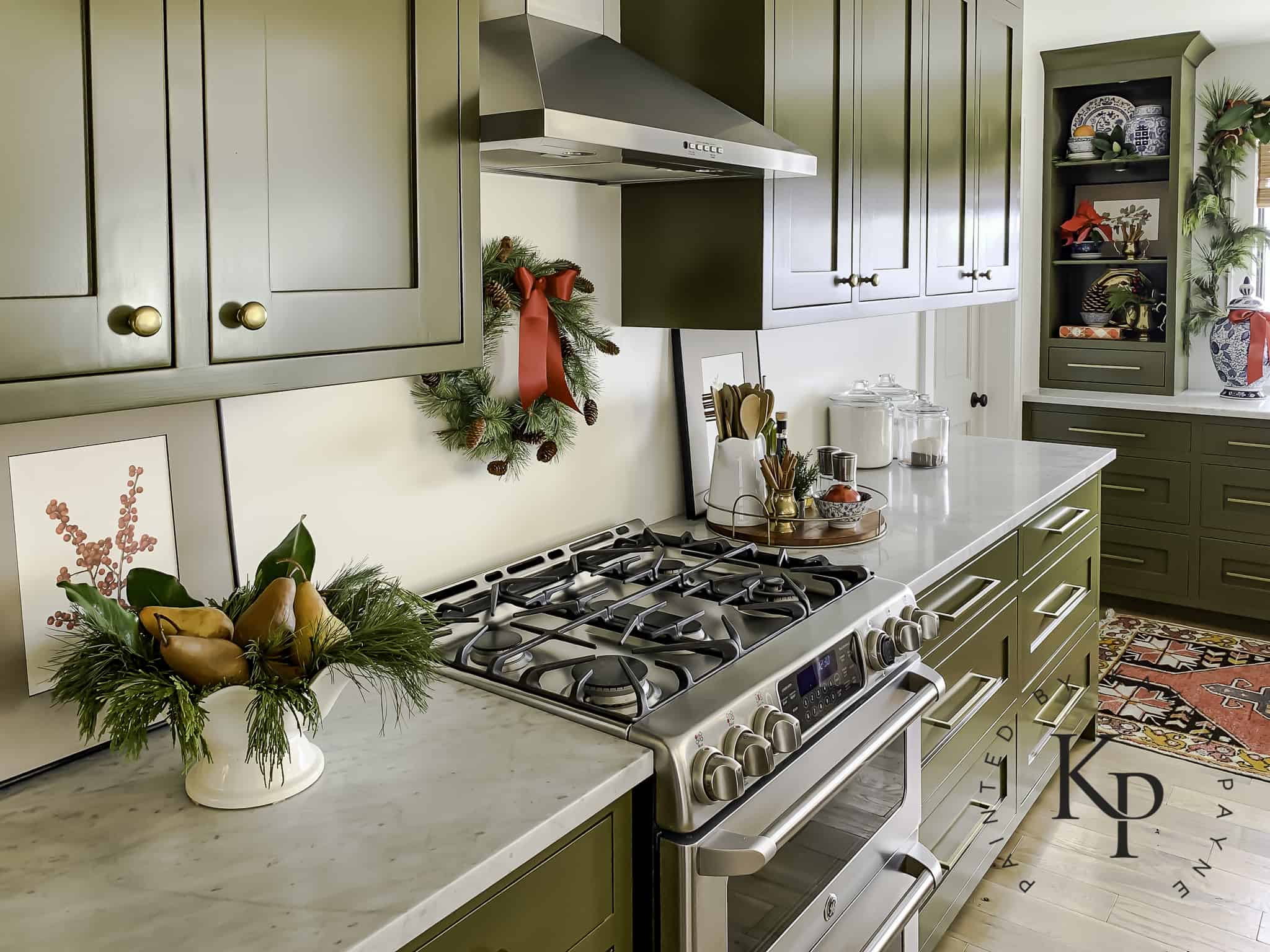 Our Kitchen at Christmas! Holiday Home Tour 2020