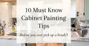 cabinet painting tips