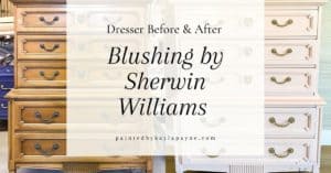 Blushing by Sherwin Williams - Painted Dresser Before & After