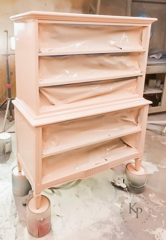 how to spray gloss paint on furniture