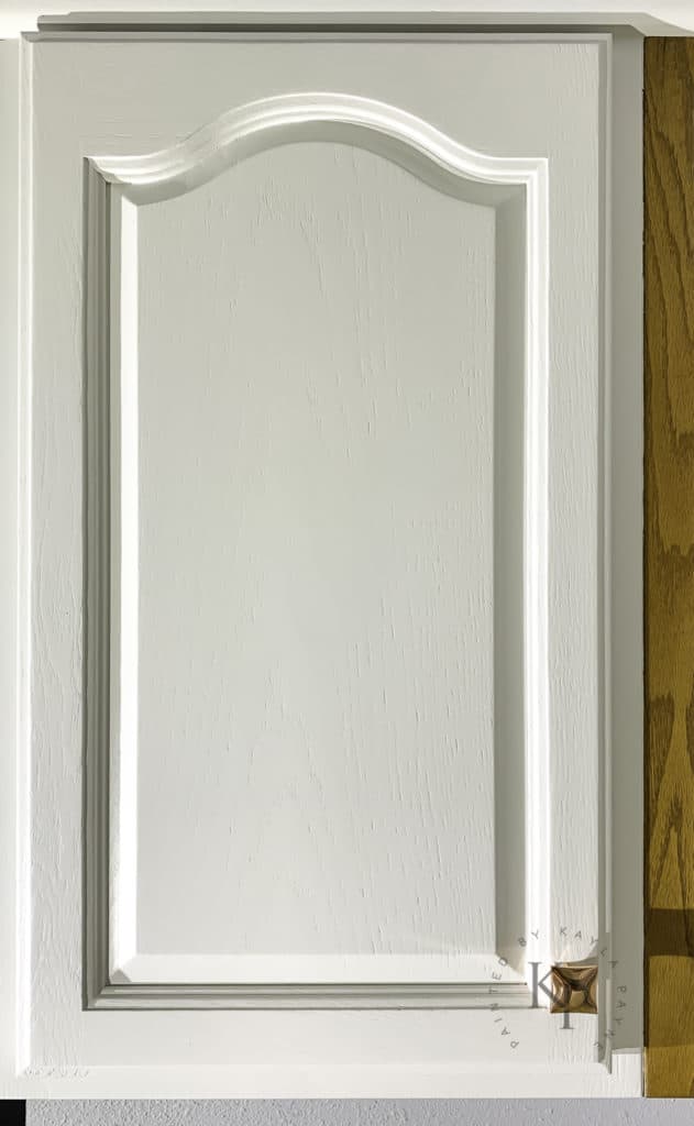 oak door with grain pattern showing 