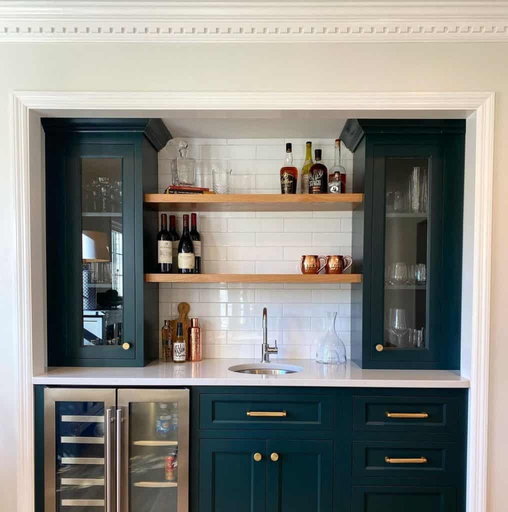 green cabinets, butlers pantry cabinets painted dark green