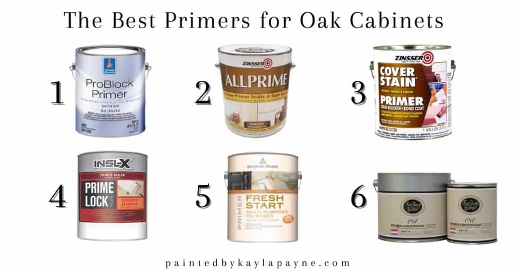 The best primers to use on oak cabinets