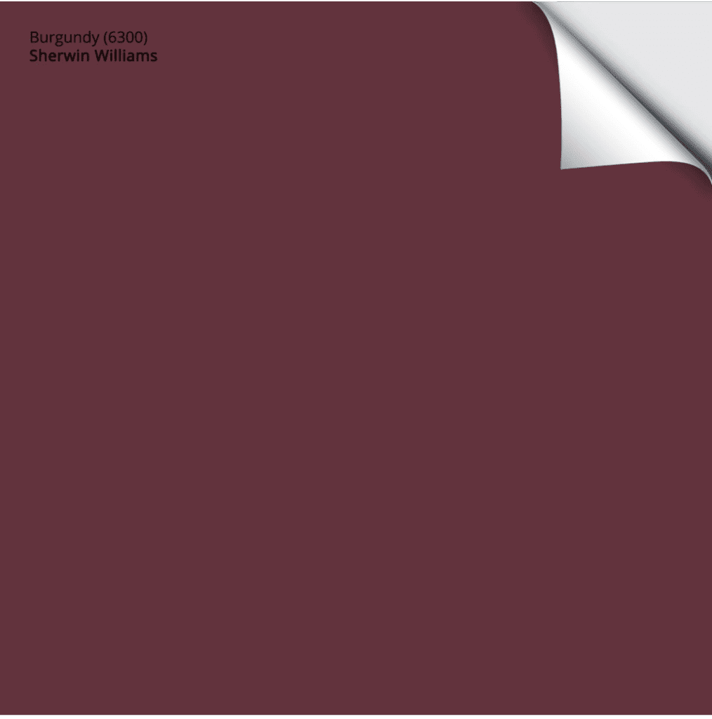 sherwin williams burgundy 