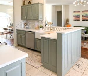 Green Kitchen Cabinets - Sherwin Williams Evergreen Fog