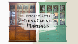 China Cabinet Makeover Before and After