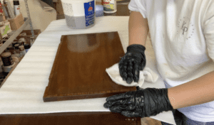 cleaning wood furniture before painting