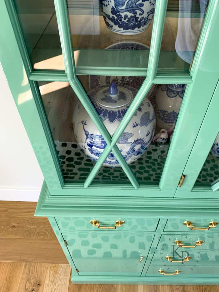 china cabinet makeover before and after