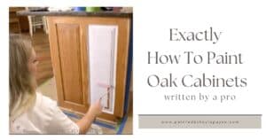 Exactly how to paint oak cabinets