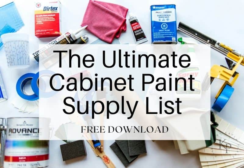 What you need to paint your cabinets.