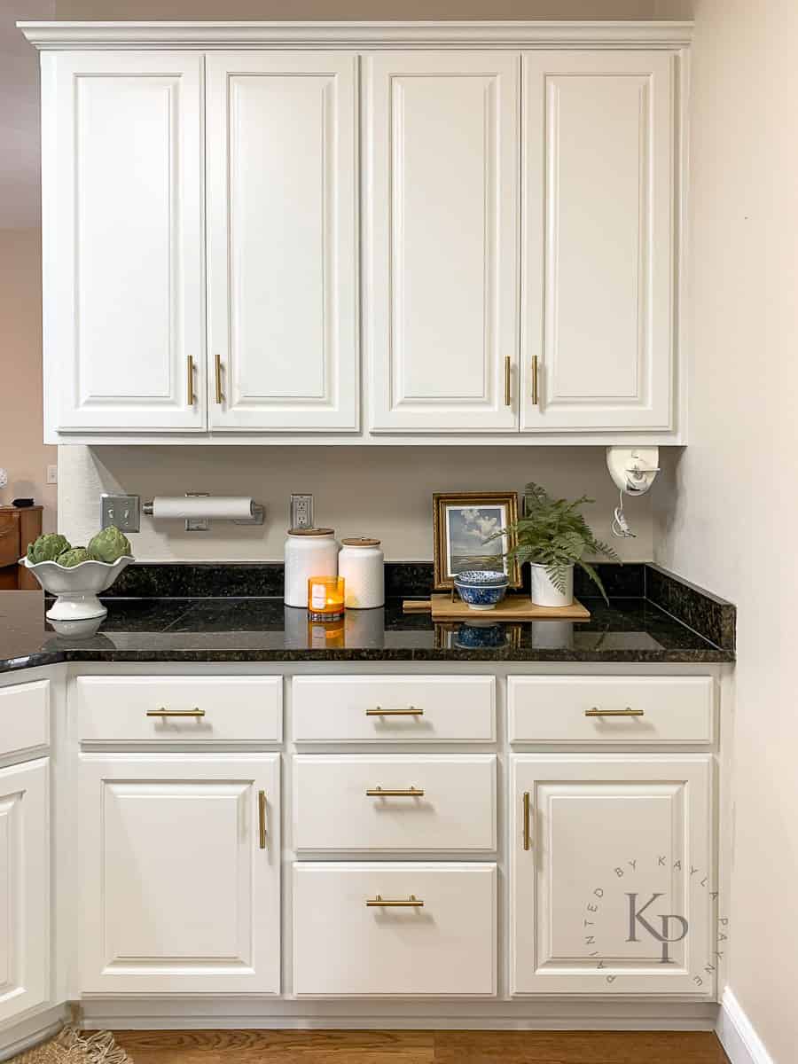 oak kitchen cabinets painted white