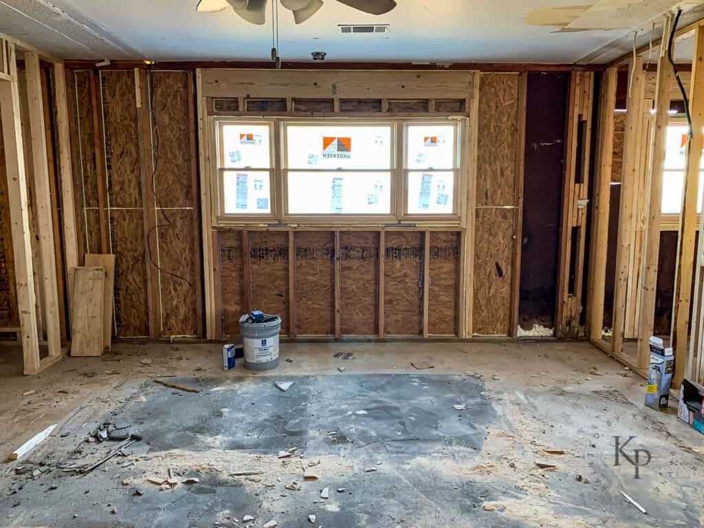 new andersen double hung windows in home remodel