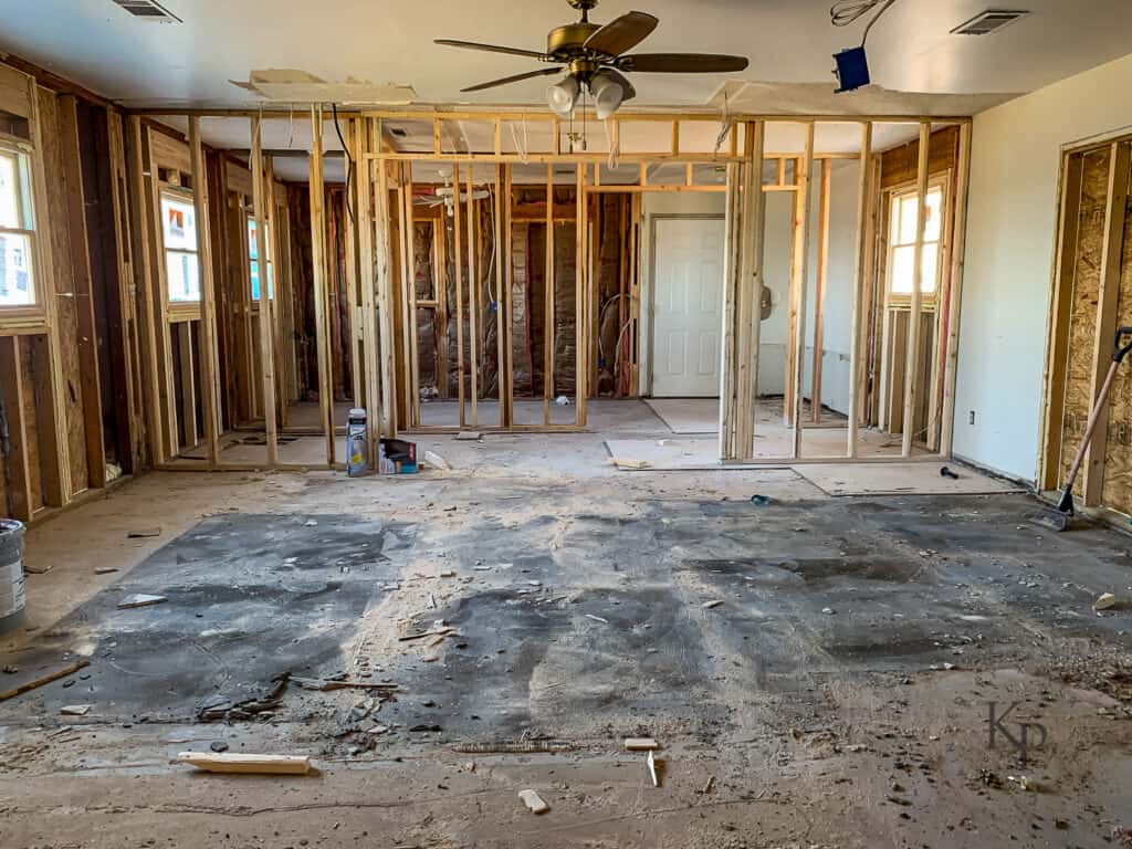 Extreme kitchen renovation before photo